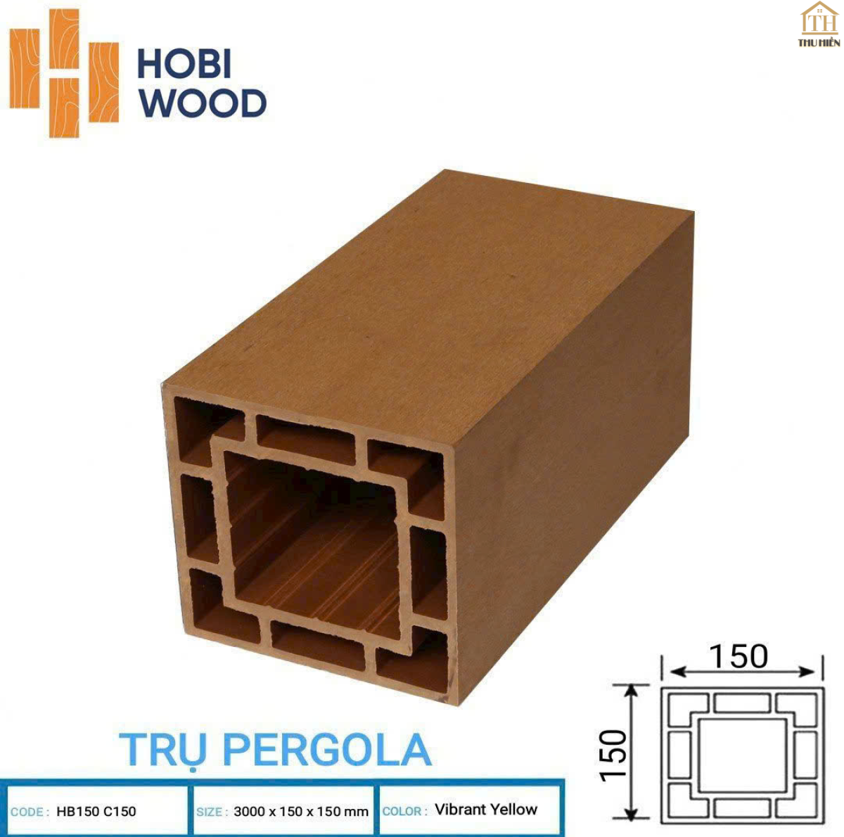 LAM TRỤ PERGOLA NGOÀI TRỜI HOBI WOOD