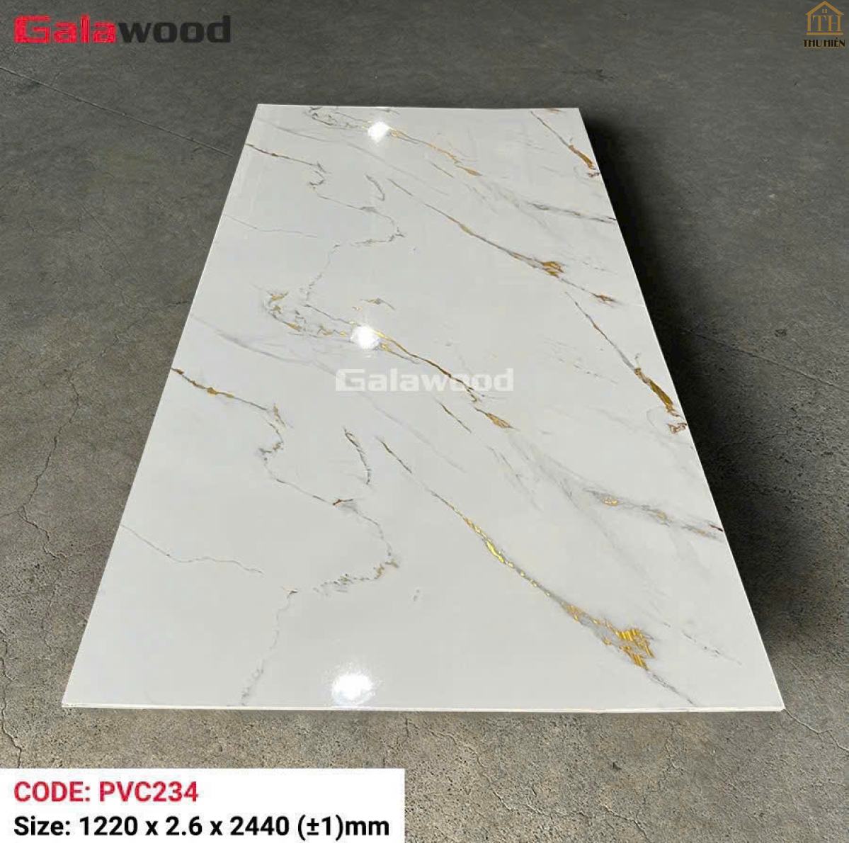 Tấm Nhựa Ốp Tường PVC Giả Đá Galawood PVC234 Dày 2.6mm