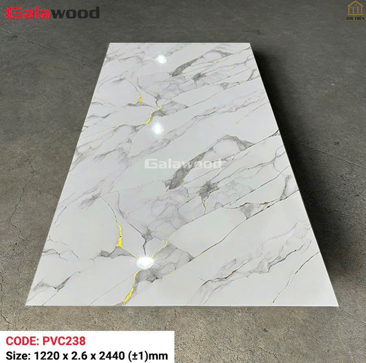 Tấm Nhựa Ốp Tường PVC Giả Đá Galawood PVC238 Dày 2.6mm