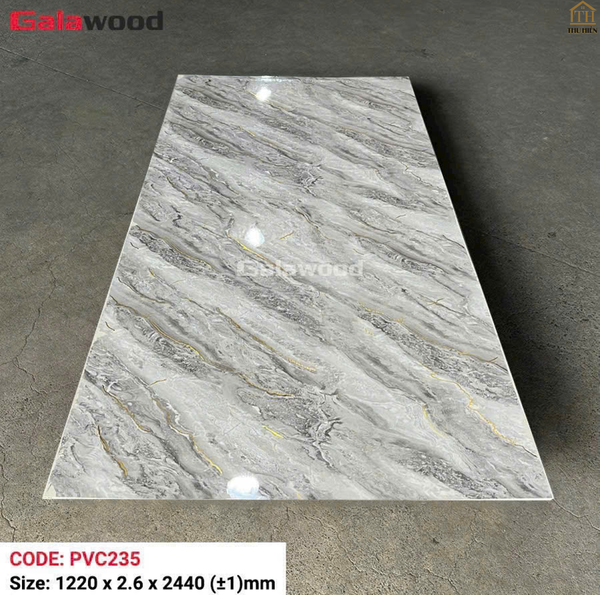 Tấm  Nhựa Ốp Tường PVC Giả Đá Galawood PVC235 Dày 2.6mm