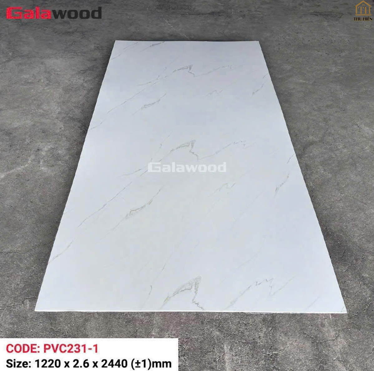 Tấm  Nhựa Ốp Tường PVC Giả Đá Galawood PVC231-1 Dày 2.6mm