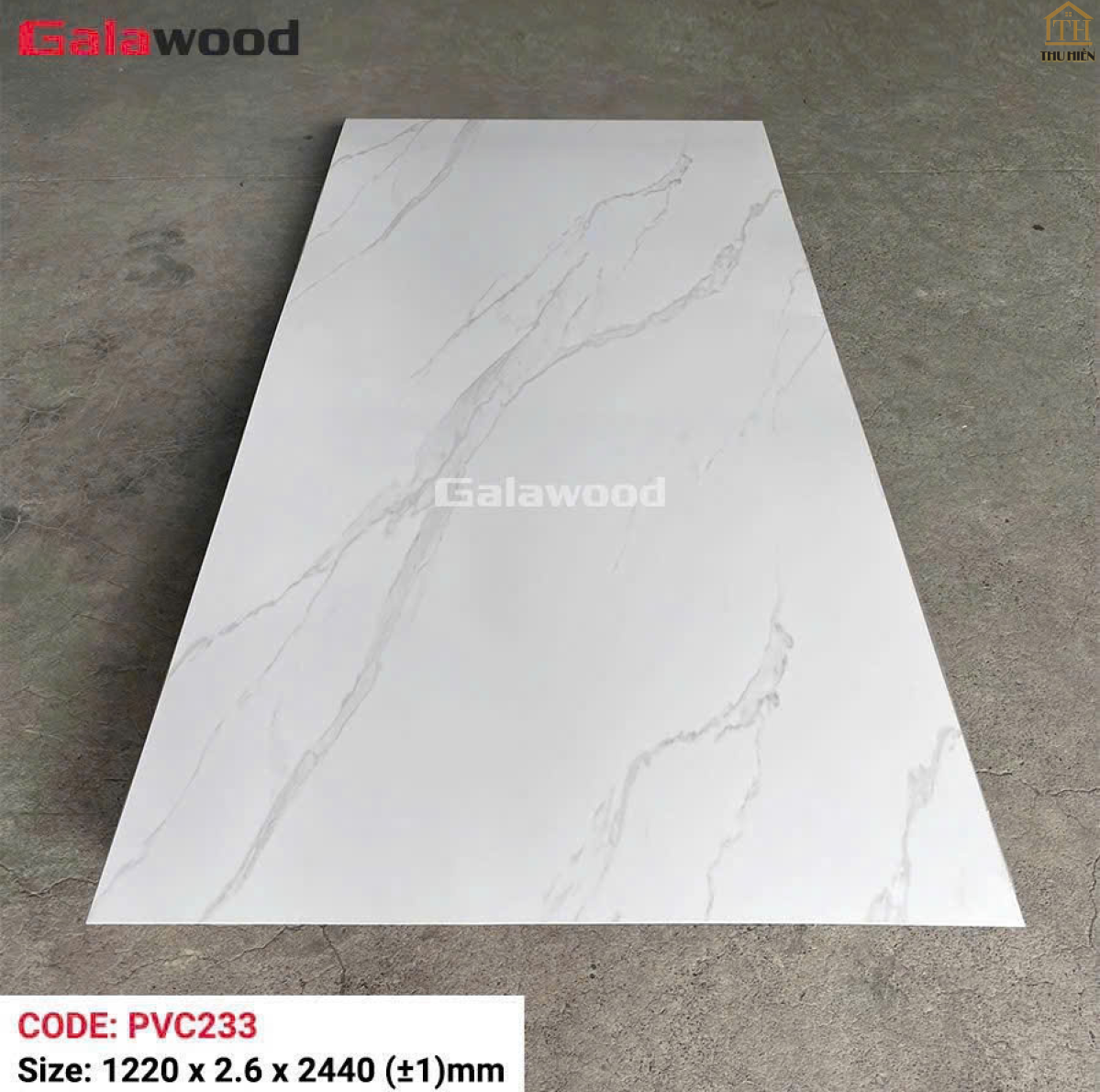 Tấm  Nhựa Ốp Tường PVC Giả Đá Galawood PVC233 Dày 2.6mm