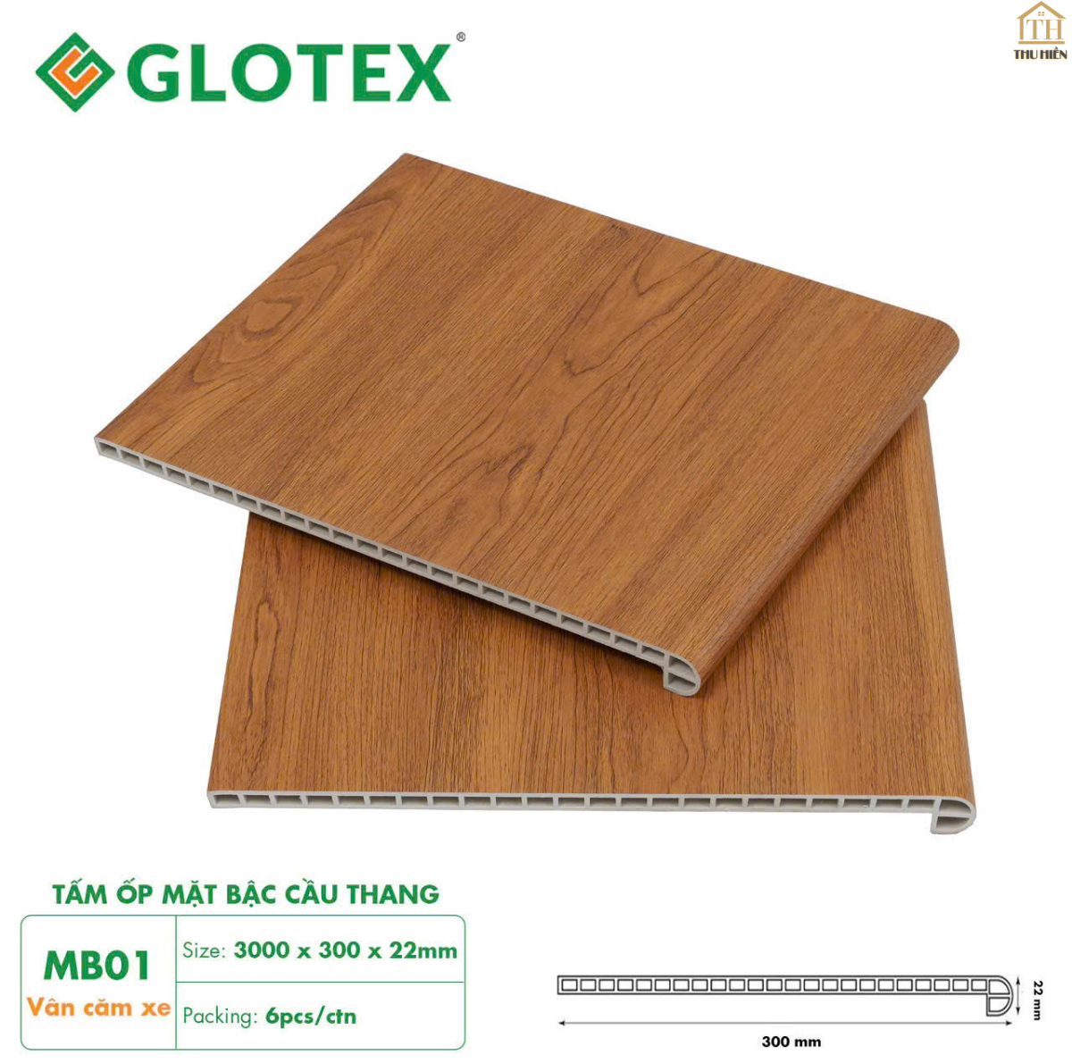 Tấm Ốp Mặt Bậc Cầu Thang GLOTEX