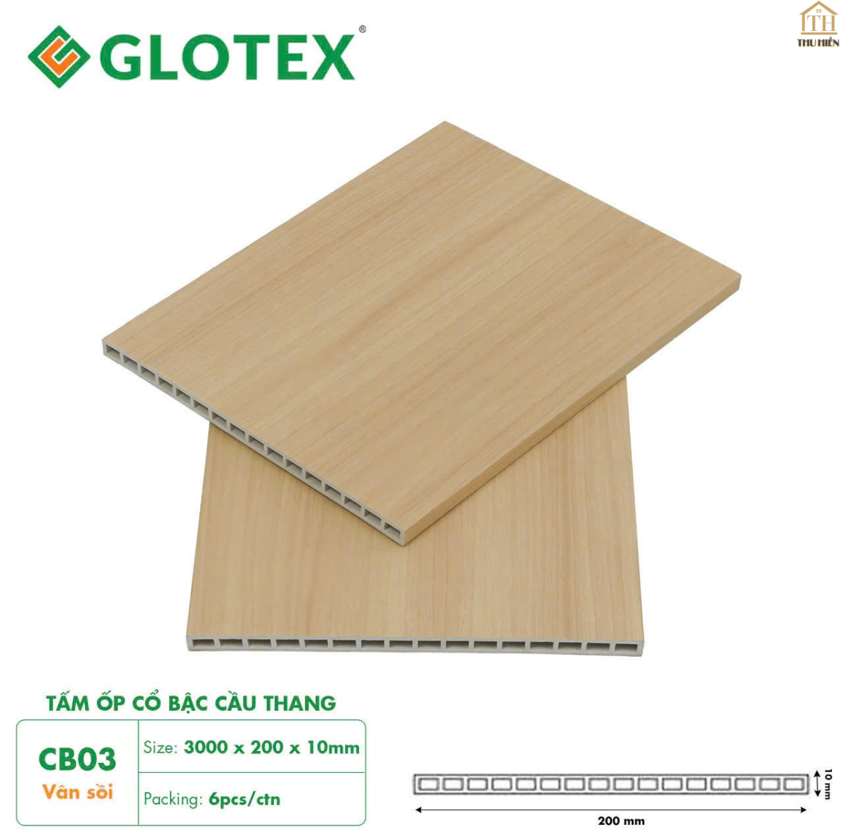 Tấm Ốp Cổ Bậc Cầu Thang GLOTEX