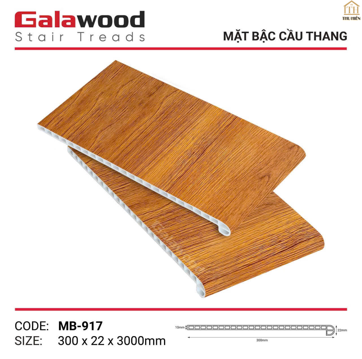Tấm Ốp Mặt Bậc Cầu Thang GALAWOOD