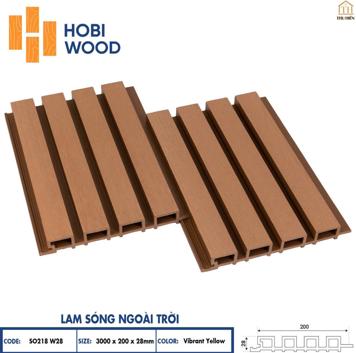  TẤM ỐP 4 SÓNG NGOÀI TRỜI HOBI WOOD 