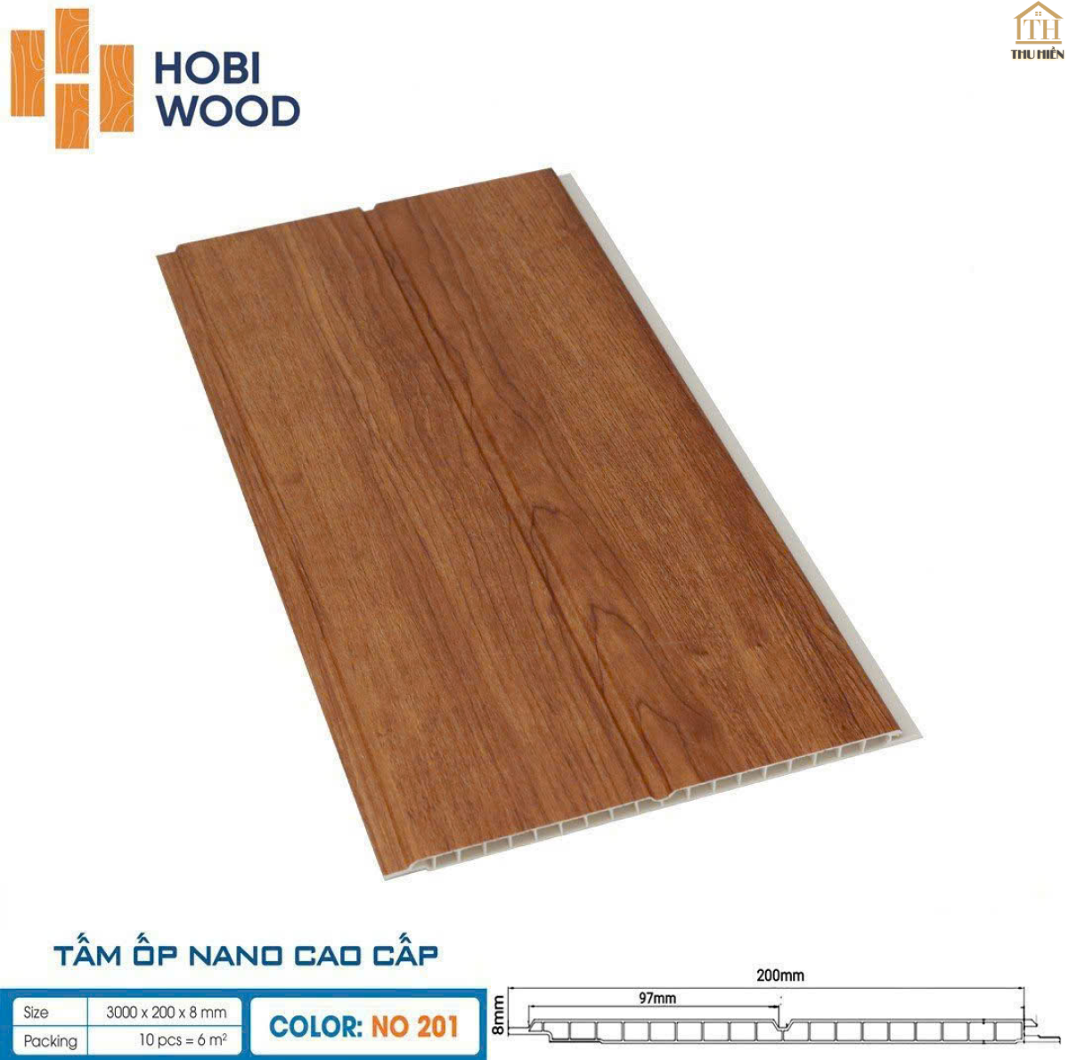  TẤM ỐP NANO HOBI WOOD - NO201