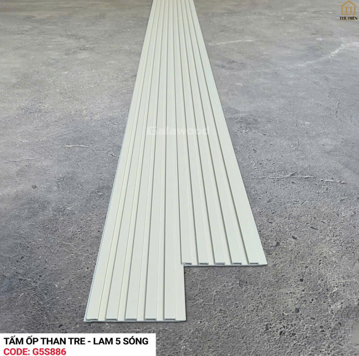  TẤM ỐP LAM 5 SÓNG THAN TRE