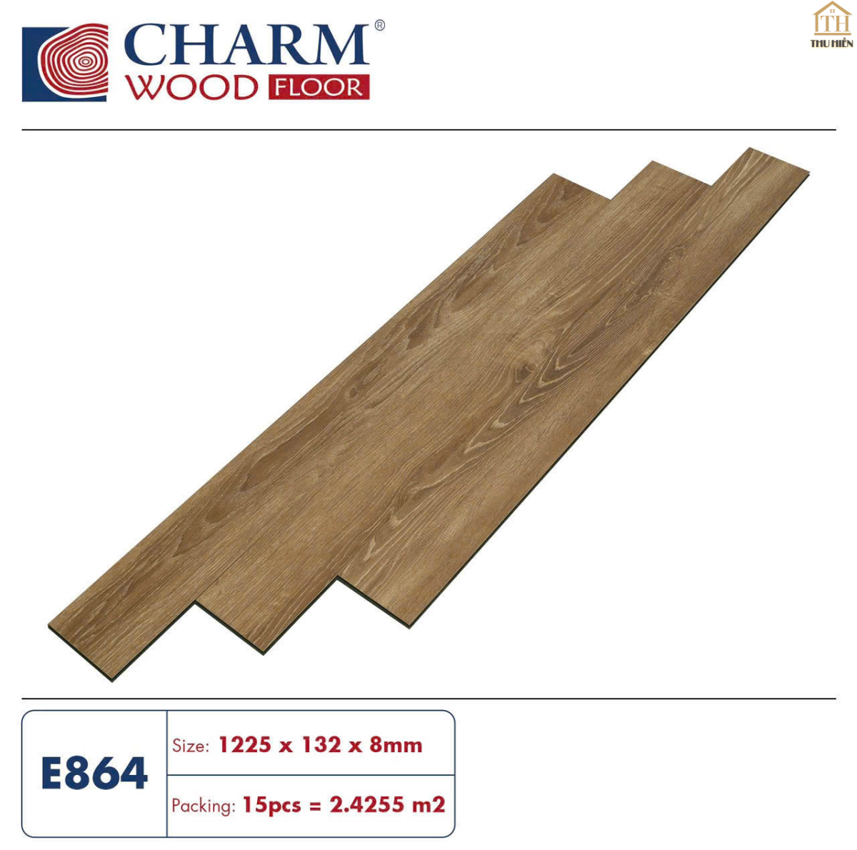 SÀN GỖ CỐT XANH CHARM WOOD 8MM