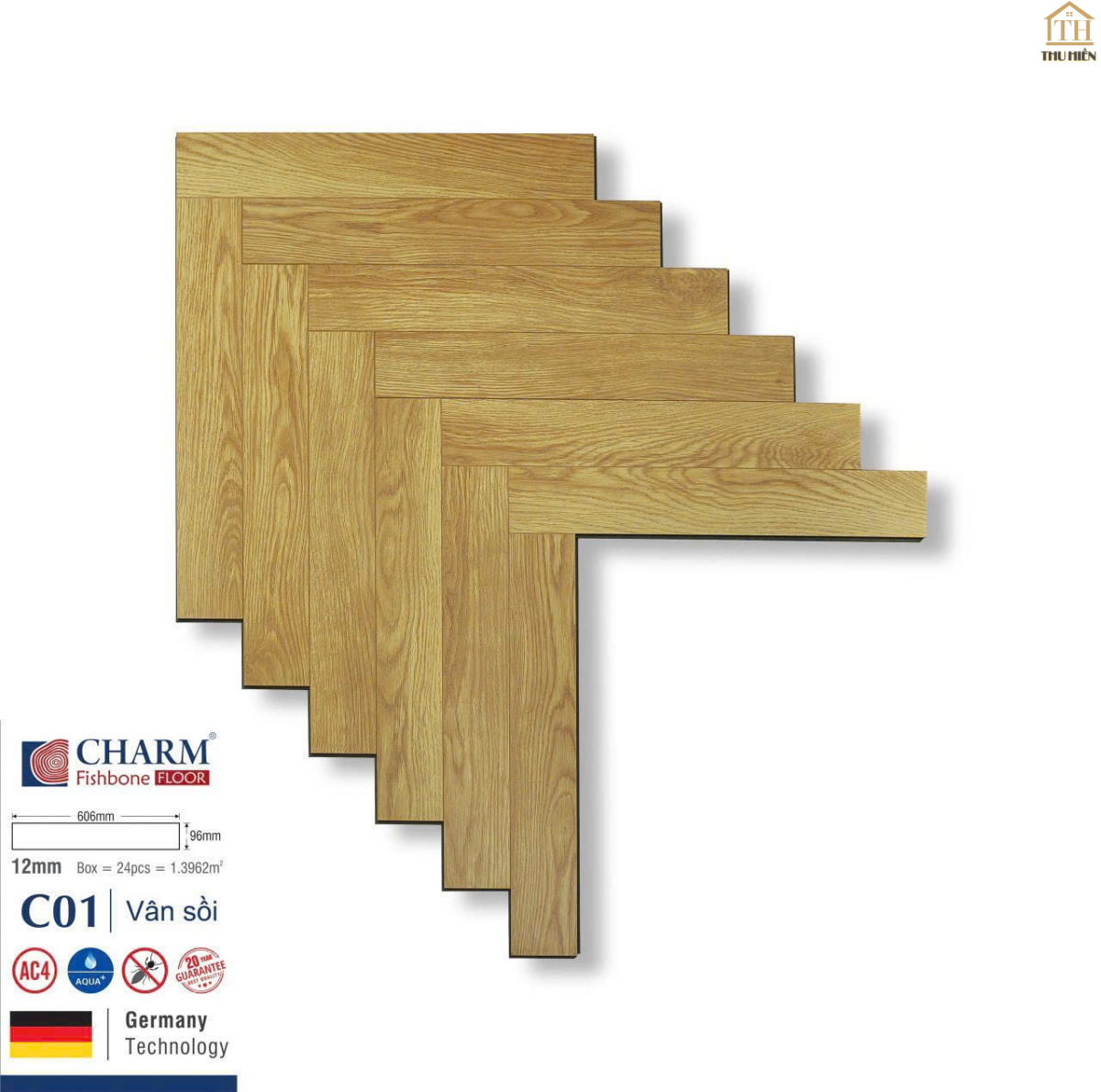 SÀN GỖ XƯƠNG CÁ CHARM FISHBONE