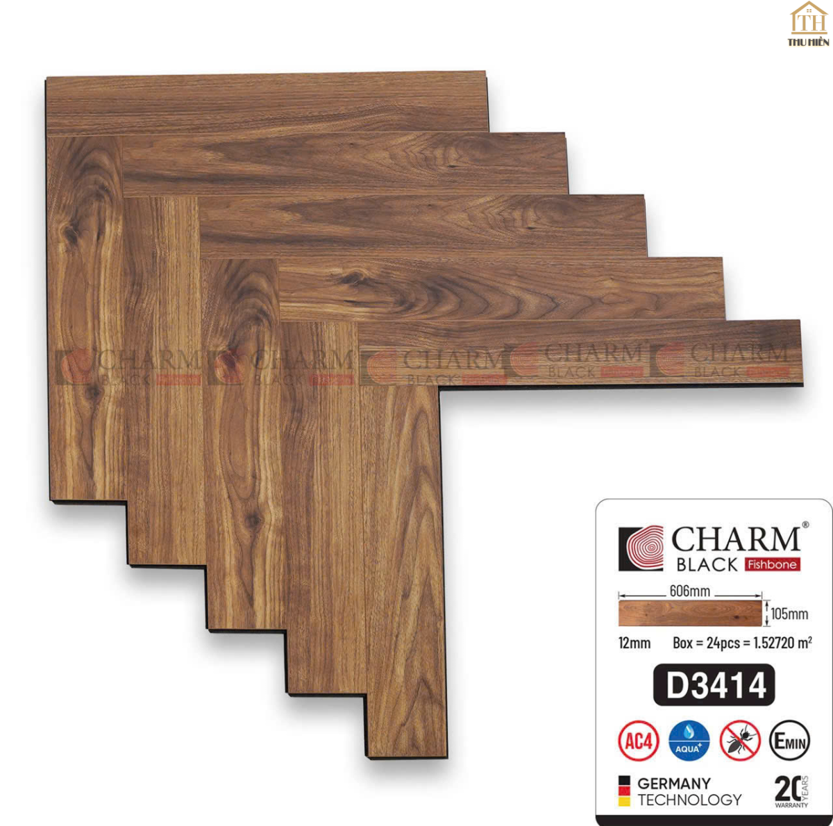  SÀN GỖ XƯƠNG CÁ CỐT ĐEN CHARM BLACK 