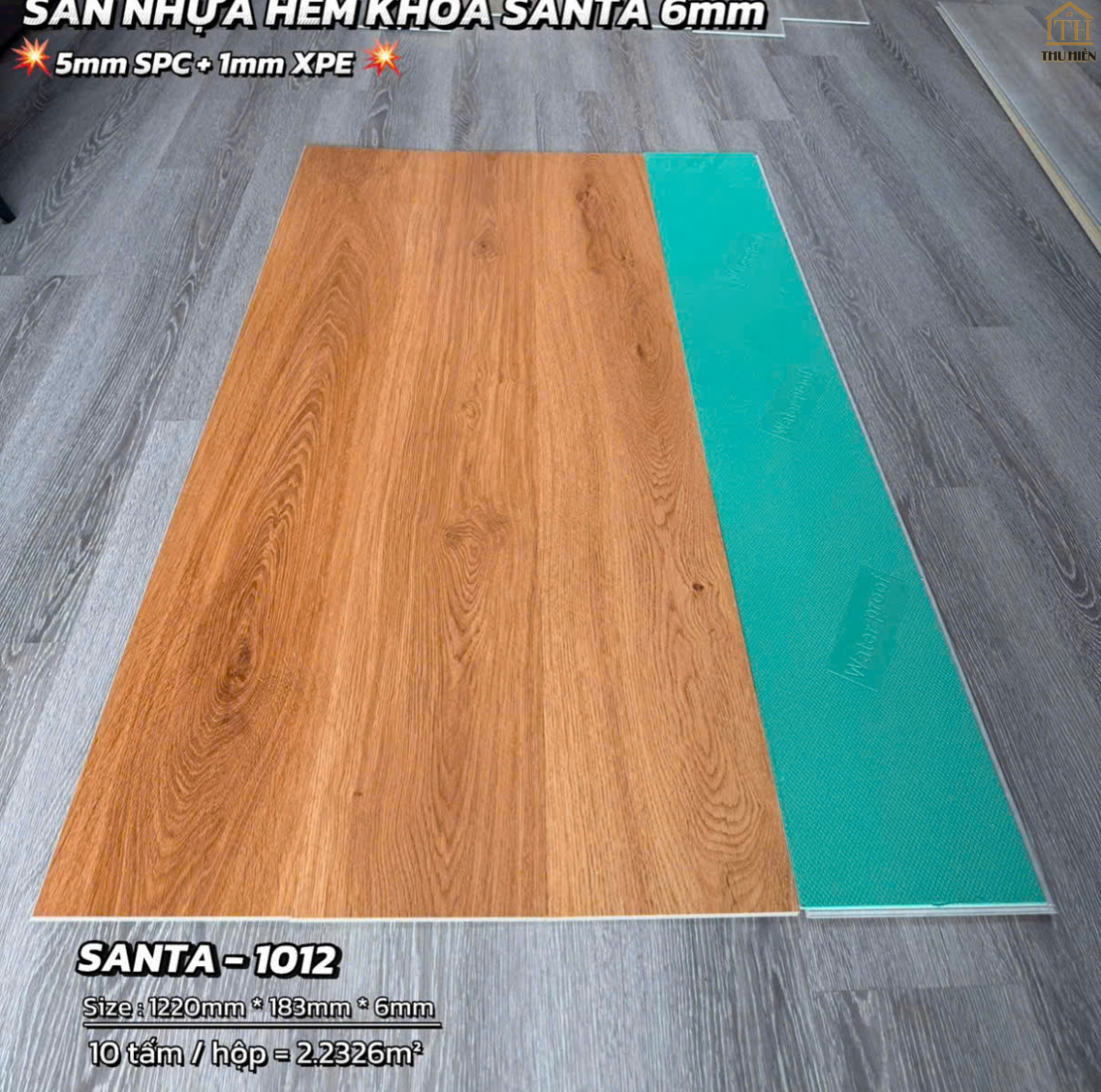 SÀN NHỰA HÈM KHÓA SPC 6MM (5MM SPC + 1MM XPE) 