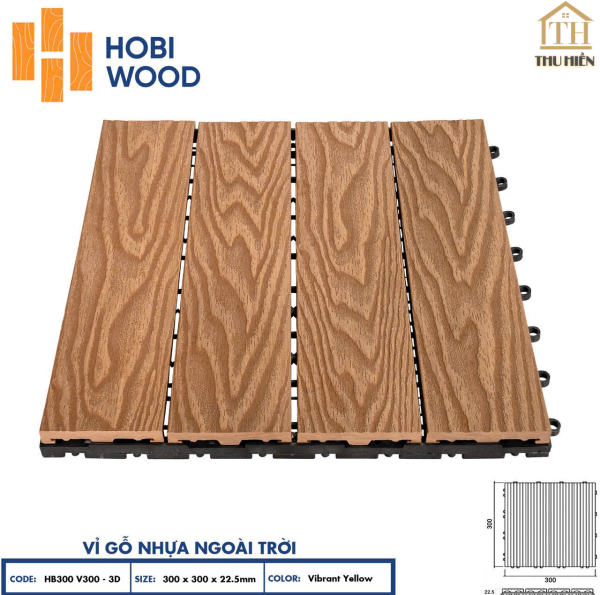Vỉ Gỗ Nhựa Ngoài Trời HOBI WOOD