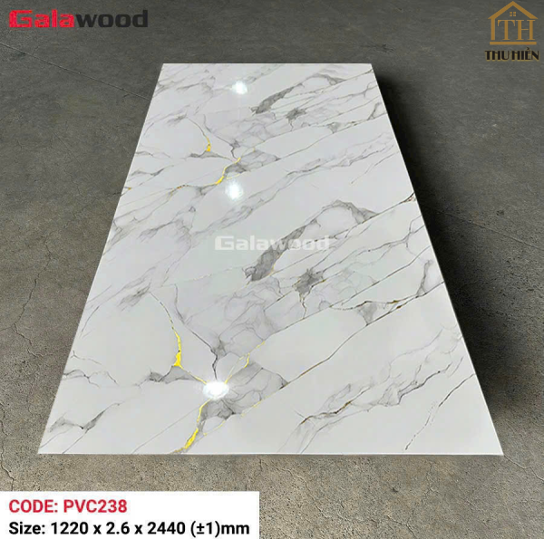 Tấm Nhựa Ốp Tường PVC Giả Đá Galawood PVC238 Dày 2.6mm