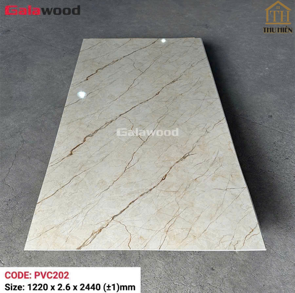 Tấm  Nhựa Ốp Tường PVC Giả Đá Galawood PVC202 Dày 2.6mm