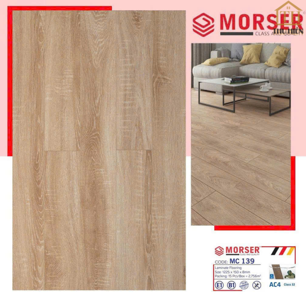 SÀN GỖ CỐT XANH CHỐNG ẨM 8MM MORSER