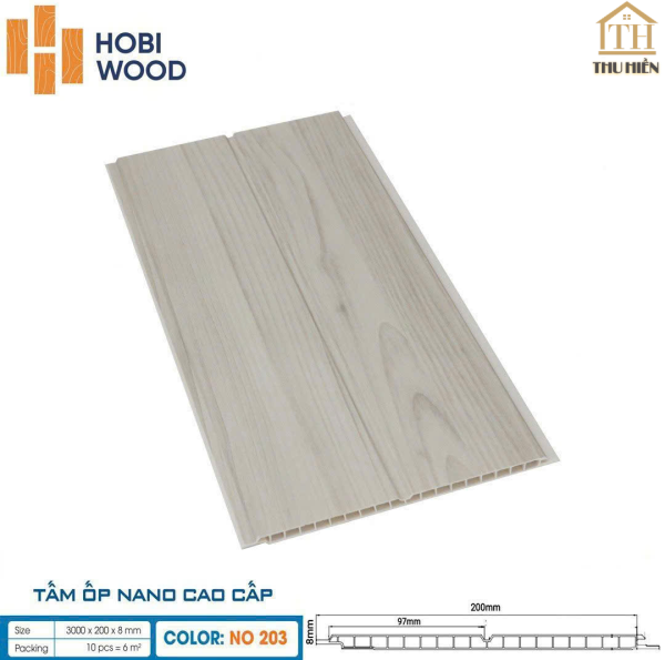 TẤM ỐP NANO HOBI WOOD - NO203