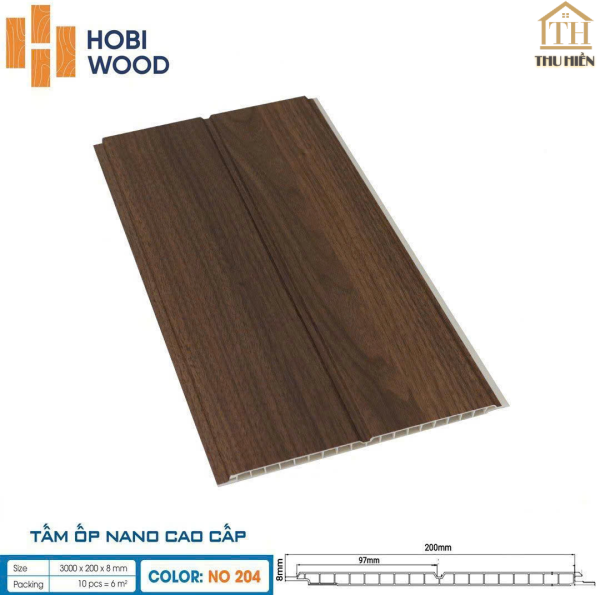 TẤM ỐP NANO HOBI WOOD - NO204