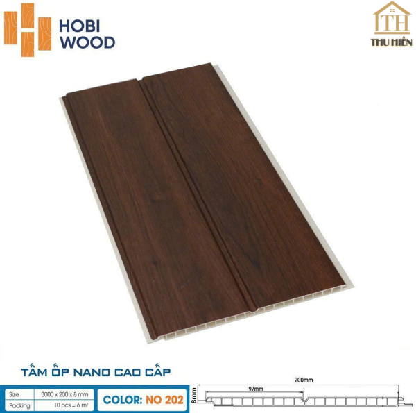 TẤM ỐP NANO HOBI WOOD - NO202