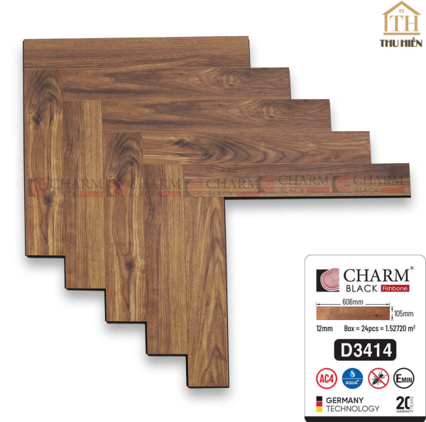  SÀN GỖ XƯƠNG CÁ CỐT ĐEN CHARM BLACK 
